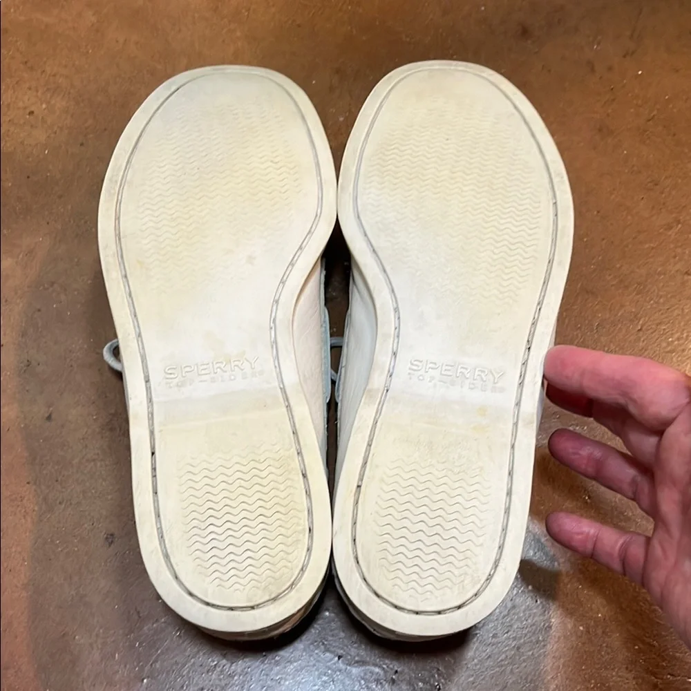 Nearly New Sperry Top-Sider Original White Boat Shoes Men’s 9 M